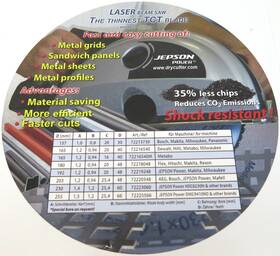 721-23084 Jepson Jepson. 9ftft Steel Cutting Carbide Tipped Saw Blade 721-23084. Teeth 230 Mm / 60t