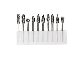 Jestuous 792966783140 Carbide Burr Set 1/8 Inch Shank With 1/4 Head Double Cut Rotar... Fast Ship