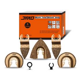 1800m-10 Jmd 5-pack Carbide Oscillating Tool Blades For Grout Removal Multitool