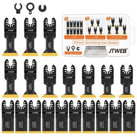 Jtweb 736385495031 20pcs Titanium Oscillating Saw Blades Metal Cutting Multitoo... Fast Ship