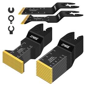 Jbsey022ab Jtweb 22pcs One-piece Molded Oscillating Tool Blade Titanium Saw