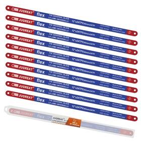 Jugreat 432285839662 Hacksaw Replacement Blades 10 Pack High Speed 24 Tpi - 12 Inch Length Hack Saw
