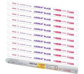 Jugreat 682601561427 10 Inch Hacksaw Blades Replacement Bi-metal Safe Flex High Speed Steel - 24tpi