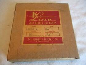 8058 K Line Vintage Saw Blade And Dado Set 8 Inch 5/8 Center Hole