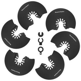 20003718801 Karhoegern 6pcs Oscillating Saw Blades Set 88mm 3-1/2inch Tool With 3