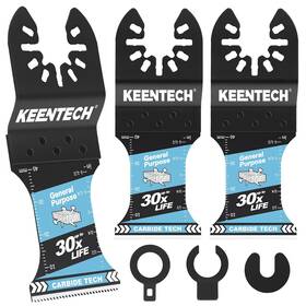 Keentech 445039370374 Carbide Oscillating Tool Blades For Hard Metal Cutting Heavy Duty Mult