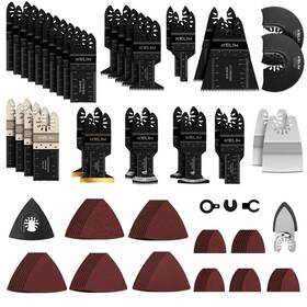 120wyb-us Kelin 120 Pcs Multitool Blade Kits Cutting And Sandpaper Oscillating Tool Accessori