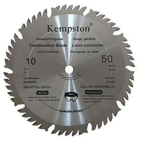 Kempston Corporation 687461993401 99340 10inch By 50 Tooth Industrial Thick Kerf Combination Blade With 5