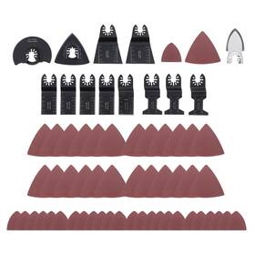 Km-1903419-723880-lr Kimllier 63pcs Oscillating Tool Blades Kit With Curved And Sandpaper