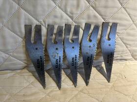 Klein Tools 636123537606 5 Nos 709 10t 4-inch Magic-slot Electricians Cut-in Blades