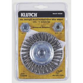 2945711 Klutch 4 Inch Stringer Bead Twisted Knot Wire Wheel