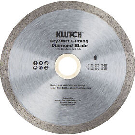585941001 Klutch 4.5in. Continuous Rim Diamond Tile Blade