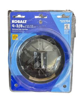 Kobalt 035781092289 4-3/8-in Carbide-grit Arbored Recessed Lighting Hole Saw Opened