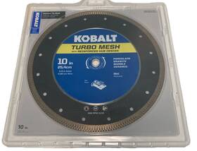 2636232 Kobalt 10 Inch Diamond Tile Blade New Sealed #3612