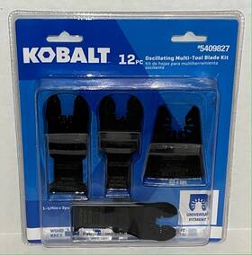 5409827 Kobalt 12pc Oscillating Multi-tool Blade Kit - Kmta 124-03 New
