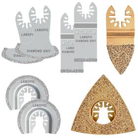 Jgs-dp08 Labofic 8pcs Diamond Carbide Oscillating Blades 5 Types Universal Grout Jgs-dp08 Labofic 8pcs Diamond Carbide Oscillating Blades 5 Types Universal Grout