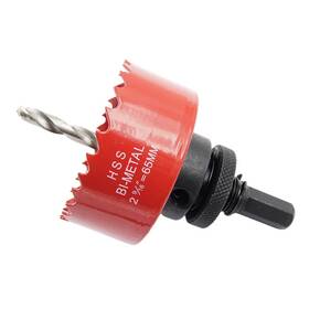 Laiwei 796917904219 65mm Hole Saw Drill Bit Heavy Duty Mandrel Cutter For Drilling Wo