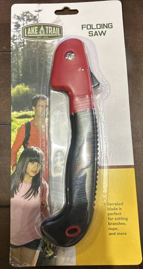Lake & Trail 713733153355 New Compact Folding Camping Saw 8 Inch In Package Hiking Fishing