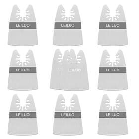 Leiluo 313049932905 10 Pack Oscillating Tool Blade 8 Rigid And 2 Flexible Multitool Scraper B