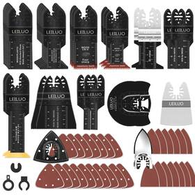 Leiluo 608571236257 116 Pcs Multitool Blade Kits Cutting And Sandpaper Oscillating Tool Accessories