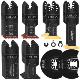 Leiluo 608571236264 29pcs Multitool Blade Kits For Wood Nails Drywall Cutting Oscillating Saw Bla