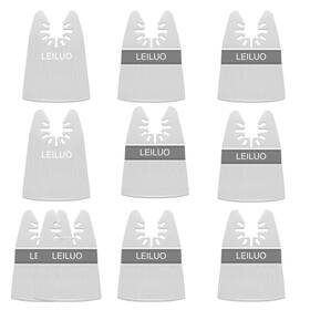 Leiluo 608571237391 Oscillating Tool Scraper Blade Set 10 Pcs 8 Rigid And 2 Ultra Flexi
