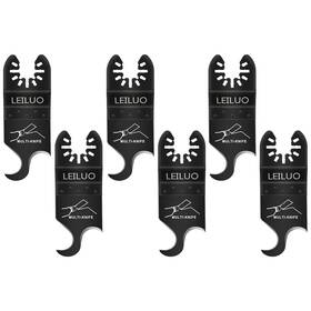 Leiluo 608571237407 6 Pcs Oscillating Multi Tool Hook Knife Blades For Cutting Carpet Roof