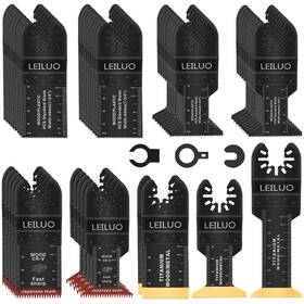 Leiluo 608571237681 50 Pcs Multitool Blade For Wood Nails Drywall Titanium Oscillating Saw Blades