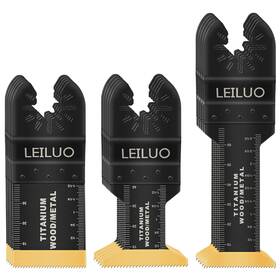 Leiluo 608571237834 15 Pcs Titanium Multitool Blade Kits For Wood Nails Drywall Cutting Oscillating