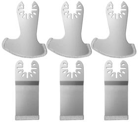 Leiluo 744759454102 6pcs Diamond Oscillating Multi Tool Blades Kit For Grout Removal Fit Dewa