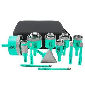 Le2-gf-l15 Lekomesh Tile Hole Saw Kit - 6/8/10/25/28/32/35/45/65mm 20mm Drilling Milling Bit 50m