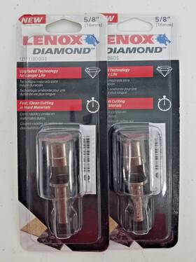 1211110dgds Lenox Tools Diamond Grit Hole Saw 5/8 Inch / 16 Mm New Lot Of 2