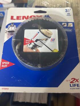 1772012 Lenox New Tools Hole Saw Bi-metal Speed Slot 3-1/2-inch