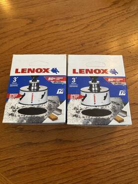 1772021 Lenox Lot Of 2 Tools 3 Inch Bi-metal Speed Slot Hole Saw With T3 Technology