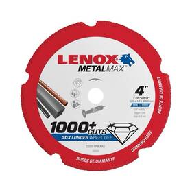 1972919 Lenox Tools Metalmax Diamond Edge Cutoff Wheel 4 Inch X 3/8