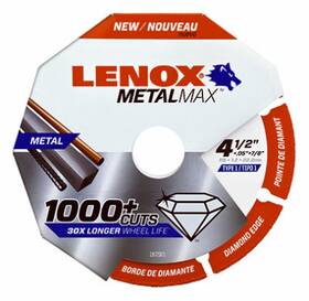 1972921 Lenox Metalmax Cut-off Wheel Diamond Edge 4-1/2 X 7/8- Inch -1972921