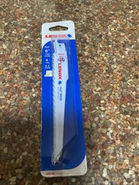 20575634r Lenox 6 Inch X 4 Tpi Bi-metal Reciprocating Saw Blades 5 Pack Nos