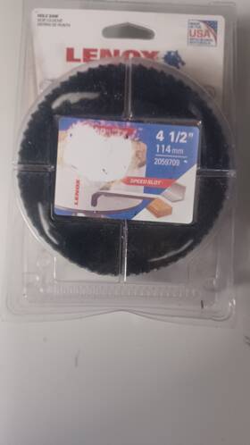 2059709 Lenox 4-1/2 Inch Bi-metal Hole Saw Brand New T3 Made In Usa Tote 3