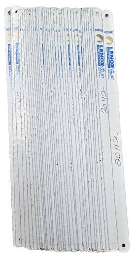Lenox 824722011232 10 Inch 24tpiand 32tpi Hacksaw Blades For Thick Metal Pack Of 37