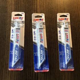 Es20174 Lenox Tools Bi-metal Reciprocating Saw 6 Inch Blade 18 Tpi For Medium Metal 5 Pack