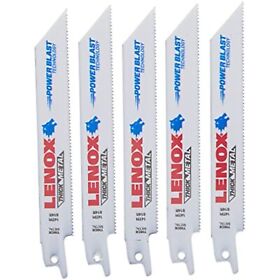20564-614r Lenox Reciprocating Saw Blades Metal Cutting 6-inch 14 Tpi 5-pack