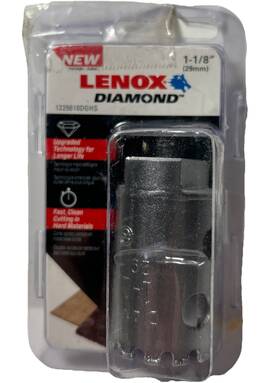 1225618dghs Lenox Tools 12256 18 Diamond Grit Hole Saw 1-1/8-inch 29mm