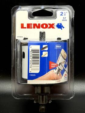 1772952 Lenox Tools Hole Saw Bi-metal Speed Slot Arbored 2-1/4-inch 2x Life