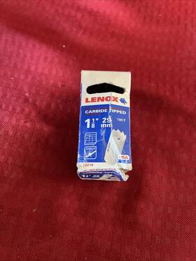 3021818ct Lenox Tools 18 Carbide Tipped Holesaw 1-1/8-inch Or 29mm