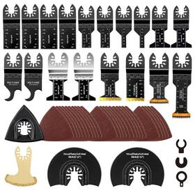 Lewrwet Shibaiba-321 50pack Oscillating Tool Blade Universal Titanium Multitool Blades