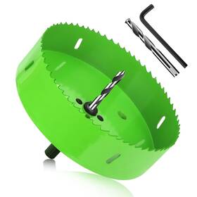 158mmhs Lifeideas 6 1/4 Inch Hole Saw Bi-metal And Heavy Duty With Arbor Mand