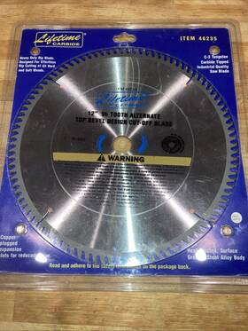 46235 Lifetime Carbide Heavy Duty Rip Blade 12 Inch 96 Tooth #46235 Brand New In Package