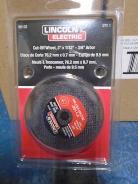 Kh132 Lincoln Electric Cutoff Wheel 3 Inch X 1/32 - 3/8 Arbor Box Of 5