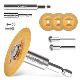 Aus021 Litkiwi Mini Glasses Cutting Disc 1mm Ultra-thin Diamond Blade Wheel With 2 S