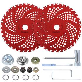 Lnrueg 764844050538 2 Pcs Carbide Brush Cutter Blades 9 Inch 36 Tooth Circular Saw Blade W